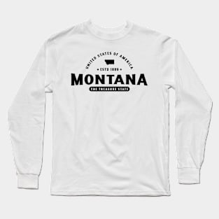 Montana Mountain Majesty Long Sleeve T-Shirt